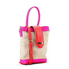 Bolsa Alba ( pink/ vermelho)