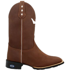 Bota Texana Em Couro Bordada + Chapéu de Couro Legítimo - Django Boots - Botas Country em Couro com Frete Grátis para todo o Brasil 