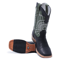 Bota Botina Texana Country Em Couro Legítimo Bordado - Django Boots - Botas Country em Couro com Frete Grátis para todo o Brasil 