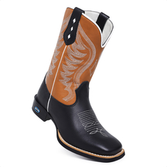 Bota Texana Masculina Sola Borracha Bico Quadrado Country na internet