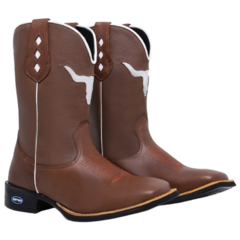 Bota Texana Masculina Sola Borracha Bico Quadrado Country - (cópia) - Django Boots - Botas Country em Couro com Frete Grátis para todo o Brasil 