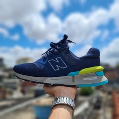 New balance cinza e amarelo sale