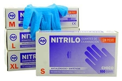 GUANTES NITRILO AZUL(CAJA)