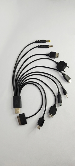 CABLE MULTICARGADOR 10 EN 1 TIPO PULPO USB PARA CELULARES - comprar en línea