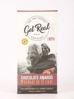 CHOCOLATE AMARGO 62% 70GR GET REAL