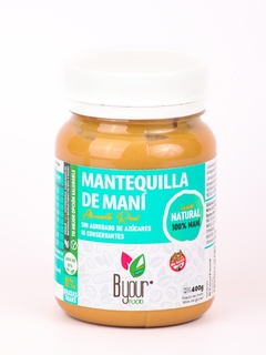 MANTEQUILLA DE MANI NATURAL SIN ENDULZANTE 400GR BYOUR FOOD