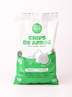 CHIPS DE ARROZ CEBOLLA CREMA NATURAL POP