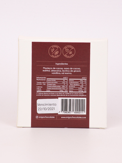 CHOCOLATE SEMIAMARGO VEGANO 64% ALMENDRAS SAL MARINA 50GR ORIGO - comprar online