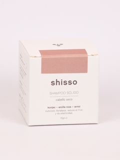 SHAMPOO SOLIDO CABELLO SECO ARCILLA ROSA Y MACADAMIA SHISSO