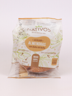 ALFAJOR DE ALMENDRAS CON DULCE DE LECHE NATIVOS