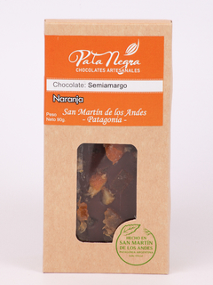 CHOCOLATE ARTESANAL SEMI DIET NARANJA ROJOS PATA NEGRA