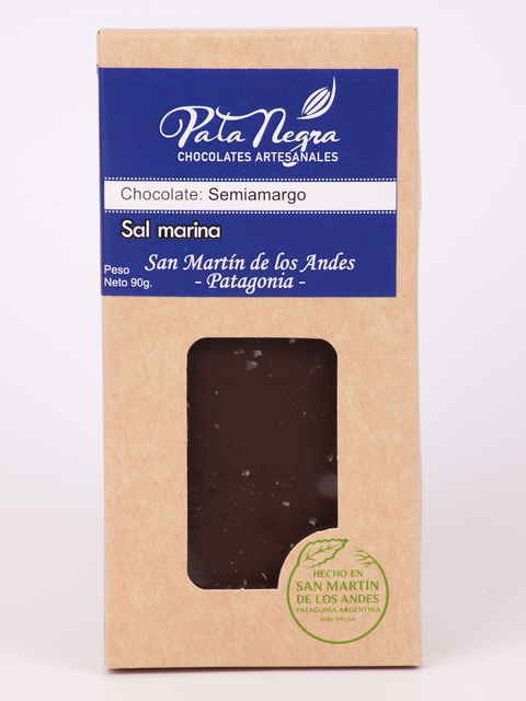 CHOCOLATE ARTESANAL SEMIAMARGO C/SAL MARINA PATA NEGRA