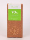 CHOCOLATE 70% CON AZUCAR ORGANICO 80GR DR CACAO