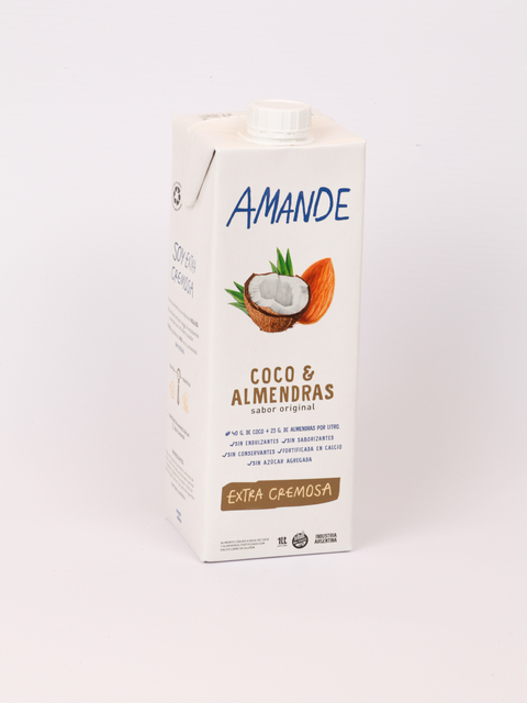 LECHE DE COCO Y ALMENDRAS SIN AZUCAR 1L AMANDE