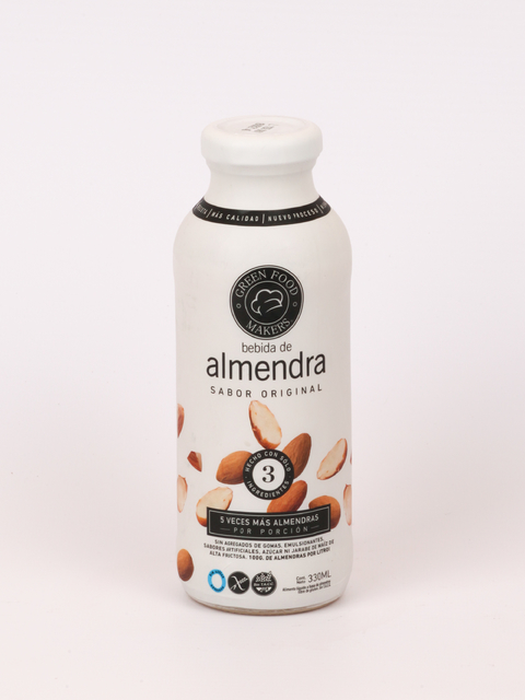 LECHE DE ALMENDRAS ORIGINAL 330ML GREEN FOOD MAKERS