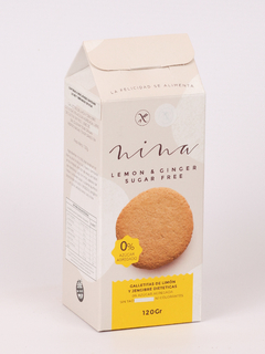 GALLETITAS LEMON GINGER SUGAR FREE NINA