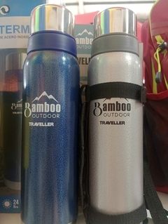 TERMO ACERO INOXIDABLE BAMBOO 1 LITRO