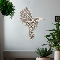 Wall Art 3D - Colibrí #2 { Mediterraneo }