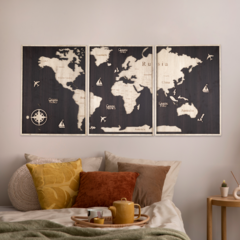 Wall Art 3D - Mapa Mundi XL - Madly Store Mayorista