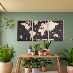 Wall Art 3D - Mapa Mundi XL en internet