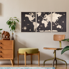 Wall Art 3D - Mapa Mundi XL - comprar online