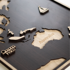 Wall Art 3D - Mapa Mundi XL - comprar online