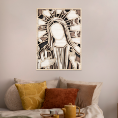 Wall Art 3D - Virgen María #2 { Mediterraneo } - Madly Store Mayorista