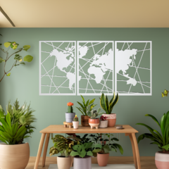 Wood Wall Art - Mapa Mundi XL #3 en internet