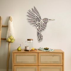 Wall Art 3D - Colibrí #2 { Mediterraneo } - Madly Store Mayorista