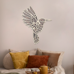 Imagen de Wall Art 3D - Colibrí #2 { Mediterraneo }