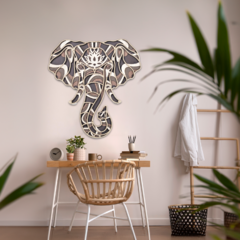 Wall Art 3D - Elefante { Mediterráneo } - Madly Store Mayorista