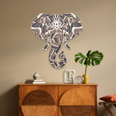 Wall Art 3D - Elefante { Mediterráneo } - tienda online