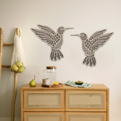 Wall Art 3D - Dúo Colibrí { Mediterráneo } - comprar online