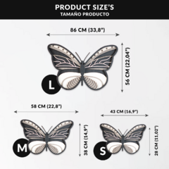 Wall Art 3D - Mariposa { Indico } - Madly Store Mayorista