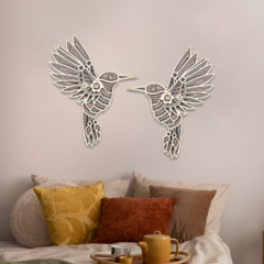 Wall Art 3D - Dúo Colibrí #2 { Mediterráneo } - comprar online