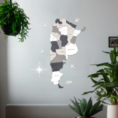 Wall Art 3D - Mapa Argentina { Indico }