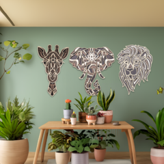 Wall Art 3D - Trilogía Animal - tienda online