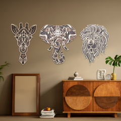 Wall Art 3D - Trilogía Animal - comprar online