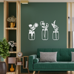 Wood Wall Art - Trio Florero - comprar online