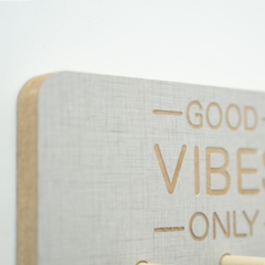 Portallaves - Good Vibes Only Rectangular - Madly Store Mayorista