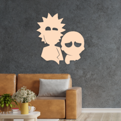 Wood Wall Art - Rick & Morty en internet