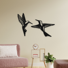 Wood Wall Art - Dúo Pájaros