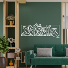 Wood Wall Art - Tríptico Planta - comprar online