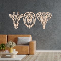 Wood Wall Art - Trilogía Animales en internet