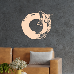 Wood Wall Art - Pez Koi en internet