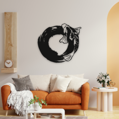 Wood Wall Art - Pez Koi