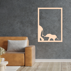 Wood Wall Art - Elefante Familia en internet