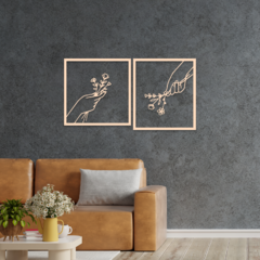 Wood Wall Art - Flowers en internet