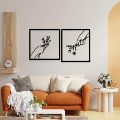 Wood Wall Art - Flowers