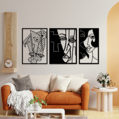 Wood Wall Art - Set XL Abstract